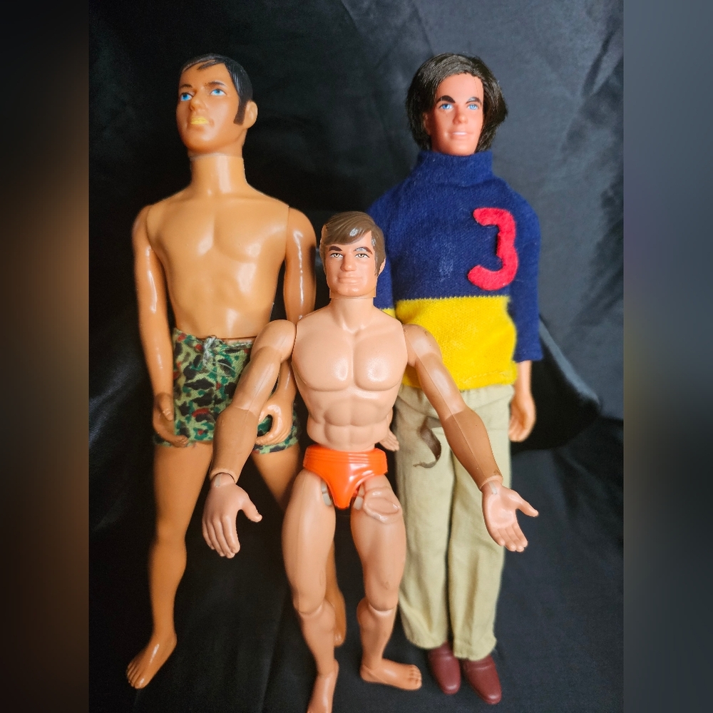 Vintage Ken Dolls And Action Figures Set
